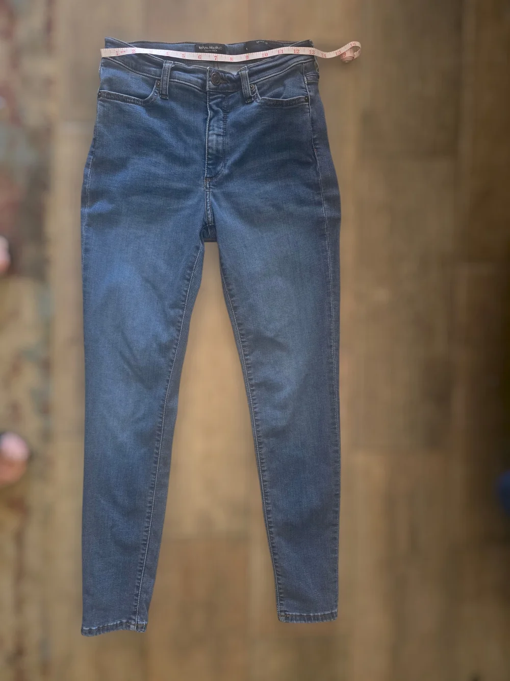 Banana Republic Devon High-Rise Slim Women’s Jeans - Dark Blue - Picture 2 of 7